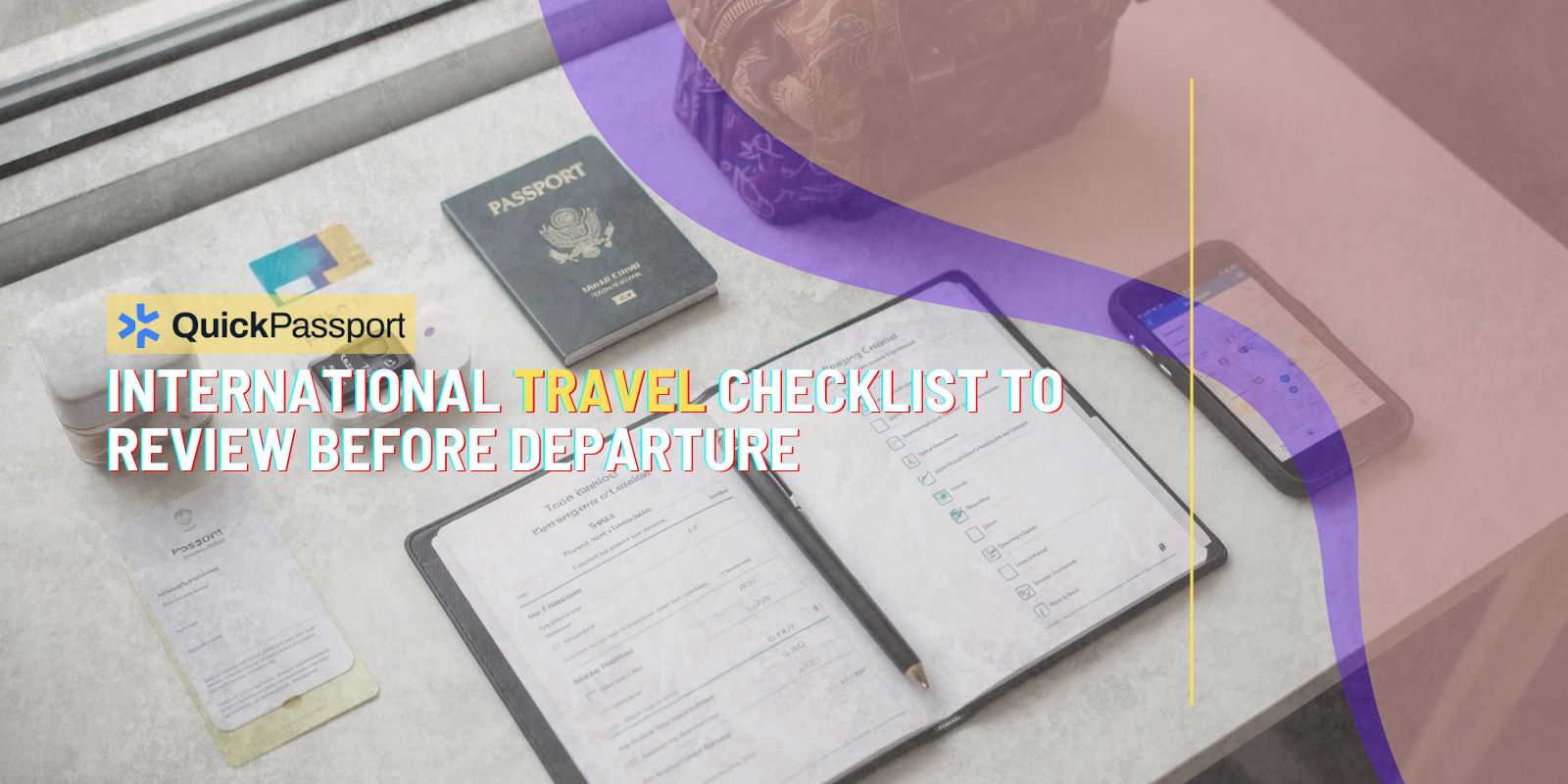 international travel checklist before departure